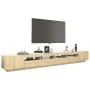 TV cabinet with LED lights Sonoma oak color 300x35x40 cm by vidaXL, TV Furniture - Ref: Foro24-3081927, Price: 185,20 €, Disc...