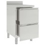 Gewerbliche Küchenschränke 2 Einheiten aus Edelstahl von vidaXL, Wiederherstellung - Ref: Foro24-3081936, Preis: 556,95 €, Ra...