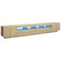 TV-Schrank mit LED-Leuchten, Farbe Sonoma-Eiche, 260 x 35 x 40 cm von vidaXL, TV-Möbel - Ref: Foro24-3081918, Preis: 178,60 €...