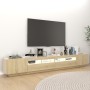 TV-Schrank mit LED-Leuchten, Farbe Sonoma-Eiche, 260 x 35 x 40 cm von vidaXL, TV-Möbel - Ref: Foro24-3081918, Preis: 178,60 €...