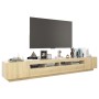 TV-Schrank mit LED-Leuchten, Farbe Sonoma-Eiche, 260 x 35 x 40 cm von vidaXL, TV-Möbel - Ref: Foro24-3081918, Preis: 178,60 €...