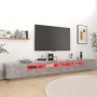 Betongrauer TV-Schrank mit LED-Leuchten 300x35x40 cm von vidaXL, TV-Möbel - Ref: Foro24-3081928, Preis: 217,39 €, Rabatt: %