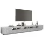 Concrete gray TV cabinet with LED lights 300x35x40 cm by vidaXL, TV Furniture - Ref: Foro24-3081928, Price: 214,15 €, Discoun...
