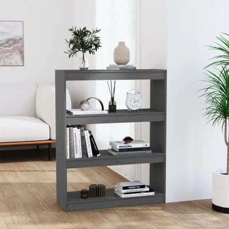 Gray pine wood shelving/space divider 80x30x103.5 cm by vidaXL, Bookcases and shelves - Ref: Foro24-808190, Price: 56,05 €, D...