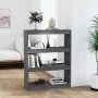 Gray pine wood shelving/space divider 80x30x103.5 cm by vidaXL, Bookcases and shelves - Ref: Foro24-808190, Price: 56,05 €, D...
