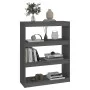 Gray pine wood shelving/space divider 80x30x103.5 cm by vidaXL, Bookcases and shelves - Ref: Foro24-808190, Price: 56,05 €, D...
