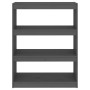 Estantería/divisor de espacios madera pino gris 80x30x103,5 cm de vidaXL, Librerías y estanterías - Ref: Foro24-808190, Preci...