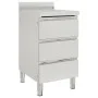 Commercial kitchen cabinets 2 units stainless steel by vidaXL, Restoration - Ref: Foro24-3081937, Price: 509,49 €, Discount: %
