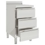 Armarios de cocina comercial 2 unidades acero inoxidable de vidaXL, Restauración - Ref: Foro24-3081937, Precio: 557,16 €
