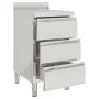 Commercial kitchen cabinets 2 units stainless steel by vidaXL, Restoration - Ref: Foro24-3081937, Price: 509,49 €, Discount: %
