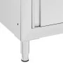 Commercial kitchen cabinets 2 units stainless steel by vidaXL, Restoration - Ref: Foro24-3081937, Price: 509,49 €, Discount: %