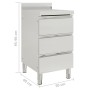 Gewerbliche Küchenschränke 2 Einheiten aus Edelstahl von vidaXL, Wiederherstellung - Ref: Foro24-3081937, Preis: 520,98 €, Ra...