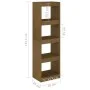 Regal/Raumteiler aus massiver Honigkiefer, 40 x 30 x 135,5 cm von vidaXL, Bücherregale und Regale - Ref: Foro24-808146, Preis...
