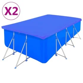 Cubierta de piscina 2 unidades rectangular PE 394x207cm 90 g/m² by vidaXL, Pool covers - Ref: Foro24-3082803, Price: 33,81 €,...