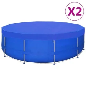 Cubierta de piscina 2 unidades redonda PE 460 cm 90 g/m² by vidaXL, Pool covers - Ref: Foro24-3082801, Price: 57,21 €, Discou...