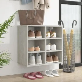 Concrete gray shoe rack furniture 52.5x30x50 cm by vidaXL, Lockers and storage cabinets - Ref: Foro24-808692, Price: 50,31 €,...