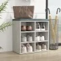 Mueble zapatero color gris hormigón 52,5x30x50 cm de vidaXL, Taquillas y armarios de almacenamiento - Ref: Foro24-808692, Pre...