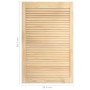 Schranktürlatten 4 Stück Kiefernholz 99,3 x 59,4 cm von vidaXL, Schranktüren - Ref: Foro24-151141, Preis: 153,65 €, Rabatt: %