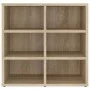 Muebles zapatero 2 uds color roble Sonoma 52,5x30x50 cm de vidaXL, Taquillas y armarios de almacenamiento - Ref: Foro24-80869...