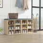 Shoe cabinet furniture 2 units Sonoma oak color 52.5x30x50 cm by vidaXL, Lockers and storage cabinets - Ref: Foro24-808691, P...