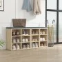 Shoe cabinet furniture 2 units Sonoma oak color 52.5x30x50 cm by vidaXL, Lockers and storage cabinets - Ref: Foro24-808691, P...