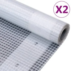 Canvas tarps 2 units 260 g/m² 4x4 m white by vidaXL, Waterproof tarpaulins - Ref: Foro24-3082828, Price: 82,73 €, Discount: %
