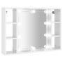 Furniture with mirror and bright white LED 76x15x55 cm by vidaXL, bathroom vanities - Ref: Foro24-808861, Price: 65,41 €, Dis...
