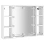 Furniture with mirror and bright white LED 76x15x55 cm by vidaXL, bathroom vanities - Ref: Foro24-808861, Price: 65,41 €, Dis...