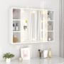 Furniture with mirror and bright white LED 76x15x55 cm by vidaXL, bathroom vanities - Ref: Foro24-808861, Price: 65,41 €, Dis...