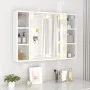 Furniture with mirror and bright white LED 76x15x55 cm by vidaXL, bathroom vanities - Ref: Foro24-808861, Price: 64,23 €, Dis...
