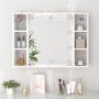 Furniture with mirror and bright white LED 76x15x55 cm by vidaXL, bathroom vanities - Ref: Foro24-808861, Price: 65,41 €, Dis...