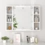 Furniture with mirror and bright white LED 76x15x55 cm by vidaXL, bathroom vanities - Ref: Foro24-808861, Price: 64,23 €, Dis...