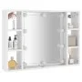Furniture with mirror and bright white LED 76x15x55 cm by vidaXL, bathroom vanities - Ref: Foro24-808861, Price: 64,23 €, Dis...