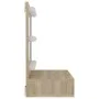 Furniture with mirror and LED lights Sonoma oak 60x31.5x62 cm by vidaXL, bathroom vanities - Ref: Foro24-808885, Price: 51,15...
