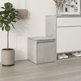 Concrete gray plywood stool drawer 40.5x40x40 cm by vidaXL, Storage baskets - Ref: Foro24-808778, Price: 37,30 €, Discount: %