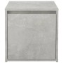 Cajón taburete madera contrachapada gris hormigón 40,5x40x40 cm de vidaXL, Cestas para almacenaje - Ref: Foro24-808778, Preci...