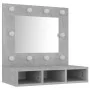 Furniture with mirror and LED lights in concrete gray, 60x31.5x62 cm by vidaXL, bathroom vanities - Ref: Foro24-808886, Price...