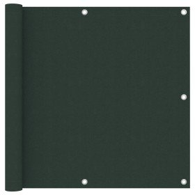 Toldo para balcón tela oxford verde oscuro 90x300 cm