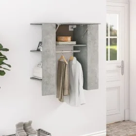 Concrete gray engineered wood hallway furniture 97.5x37x99 cm by vidaXL, Lockers and storage cabinets - Ref: Foro24-808769, P...