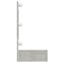 Mueble con espejo y luces LED gris hormigón 90x31,5x62 cm de vidaXL, Tocadores de baño - Ref: Foro24-808895, Precio: 61,31 €