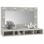 Concrete gray furniture with mirror and LED lights 90x31.5x62 cm by vidaXL, bathroom vanities - Ref: Foro24-808895, Price: 61...