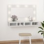 Möbel mit Spiegel und weißen LED-Leuchten 90x31,5x62 cm von vidaXL, Badezimmerwaschtische - Ref: Foro24-808891, Preis: 62,02 ...