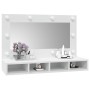 Möbel mit Spiegel und weißen LED-Leuchten 90x31,5x62 cm von vidaXL, Badezimmerwaschtische - Ref: Foro24-808891, Preis: 62,02 ...