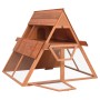 Solid spruce wood rabbit hutch 152x127x109.5 cm by vidaXL, Cages and habitats for small animals - Ref: Foro24-171458, Price: ...