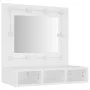 Mueble con espejo y luces LED blanco 60x31,5x62 cm de vidaXL, Tocadores de baño - Ref: Foro24-808882, Precio: 71,96 €, Descue...