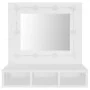 Mueble con espejo y luces LED blanco 60x31,5x62 cm de vidaXL, Tocadores de baño - Ref: Foro24-808882, Precio: 71,96 €, Descue...