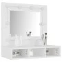 Mueble con espejo y luces LED blanco 60x31,5x62 cm de vidaXL, Tocadores de baño - Ref: Foro24-808882, Precio: 71,96 €, Descue...