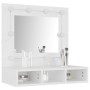Möbel mit Spiegel und LED-Lichtern in Weiß 60x31,5x62 cm von vidaXL, Badezimmerwaschtische - Ref: Foro24-808882, Preis: 73,53...