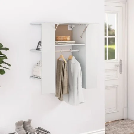 White engineered wood hallway furniture 97.5x37x99 cm by vidaXL, Lockers and storage cabinets - Ref: Foro24-808765, Price: 74...