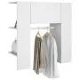 White engineered wood hallway furniture 97.5x37x99 cm by vidaXL, Lockers and storage cabinets - Ref: Foro24-808765, Price: 74...